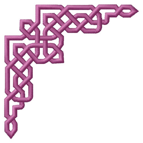 Knot Corner Machine Embroidery Design