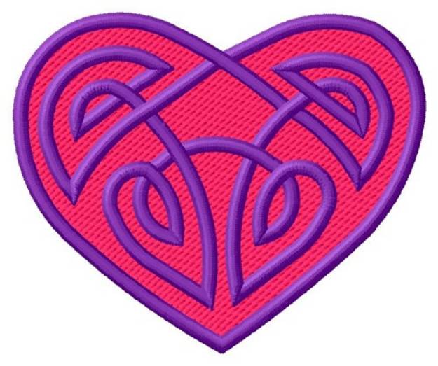 Picture of Heart Knotwork Machine Embroidery Design