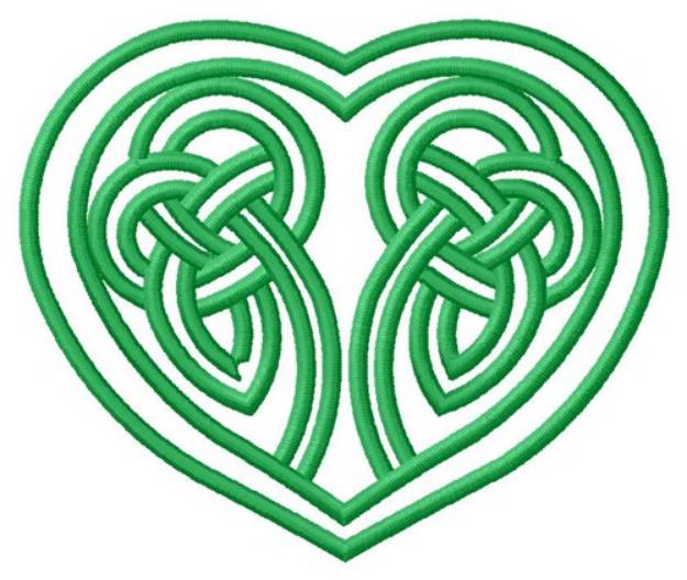 Picture of Celtic Heart Outline Machine Embroidery Design