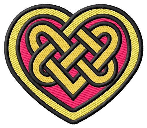 Knot Heart Machine Embroidery Design