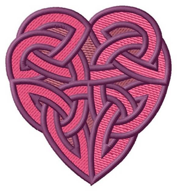 Picture of Twisted Heart Machine Embroidery Design