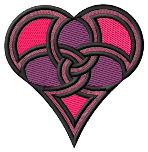 Picture of Colorful Heart Machine Embroidery Design