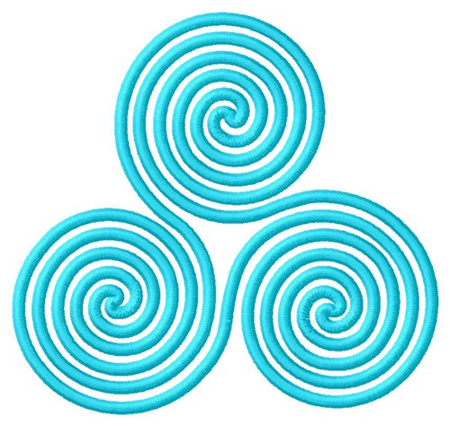 Spiral Patttern Machine Embroidery Design
