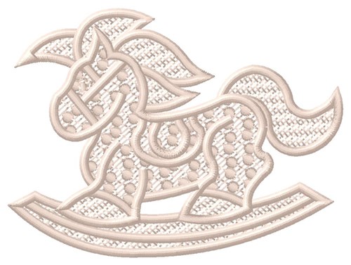 FSL  Rocking Horse Machine Embroidery Design
