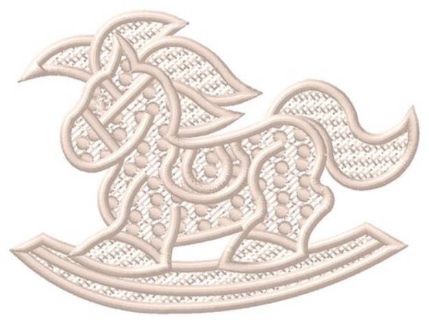 Picture of FSL  Rocking Horse Machine Embroidery Design