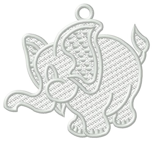 FSL  Elephant Ornament Machine Embroidery Design