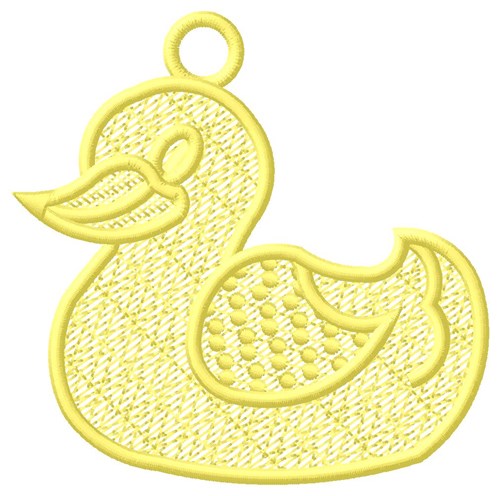 FSL Duck Ornament Machine Embroidery Design