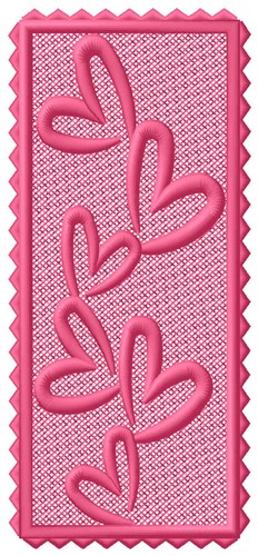 FSL Heart Bookmark Machine Embroidery Design
