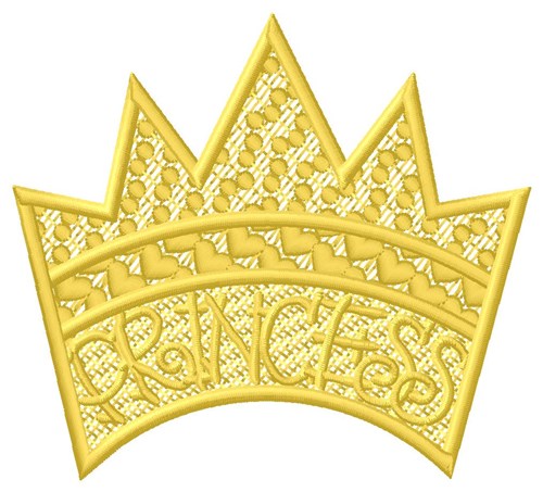 FSL Princess Crown Machine Embroidery Design