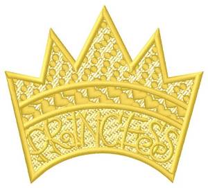 Picture of FSL Princess Crown Machine Embroidery Design
