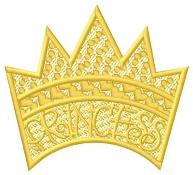 Picture of FSL Princess Crown Machine Embroidery Design