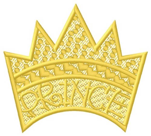 Picture of FSL Prince Crown Machine Embroidery Design