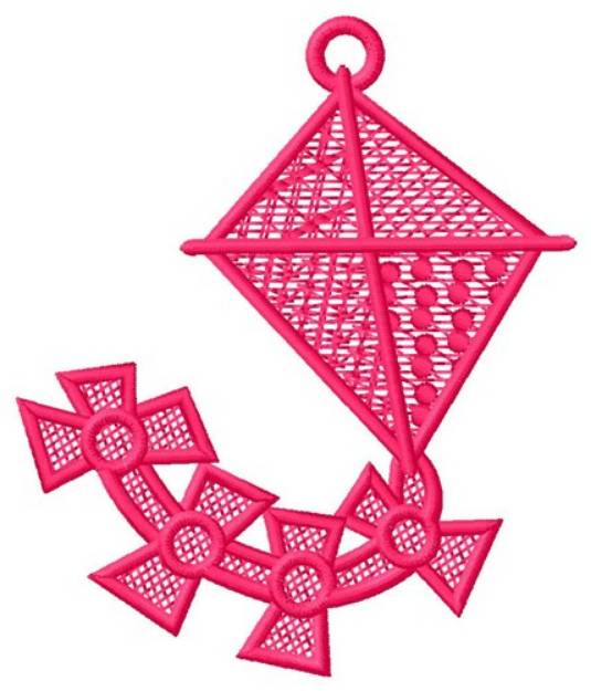 Picture of FSL Kite Ornament Machine Embroidery Design