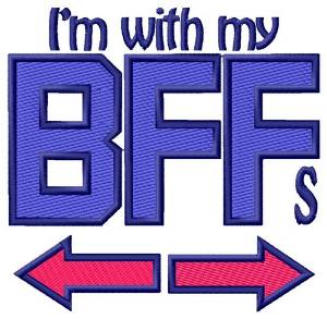 Picture of Im With BFFs Machine Embroidery Design