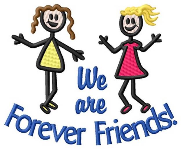 Picture of Forever Friends Machine Embroidery Design