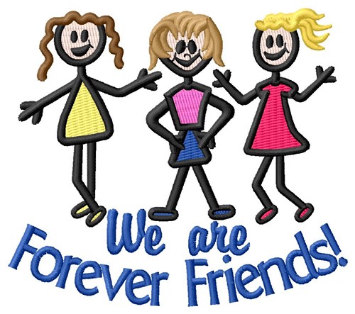 Are Forever Friends Machine Embroidery Design