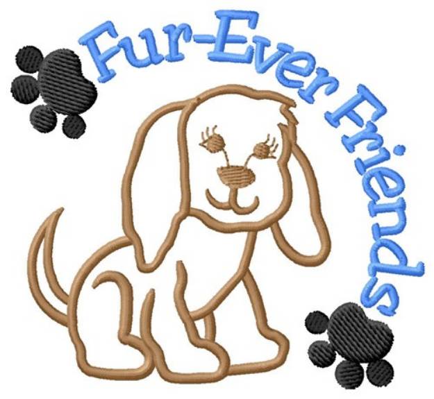 Picture of Fur Ever Friends Machine Embroidery Design