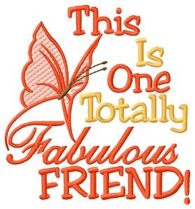 Picture of Fabulous Friend Machine Embroidery Design