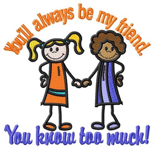 Picture of Know Much Friend Machine Embroidery Design