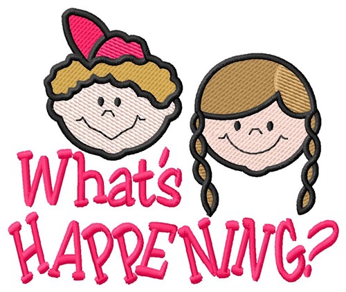 Whats Happening Machine Embroidery Design