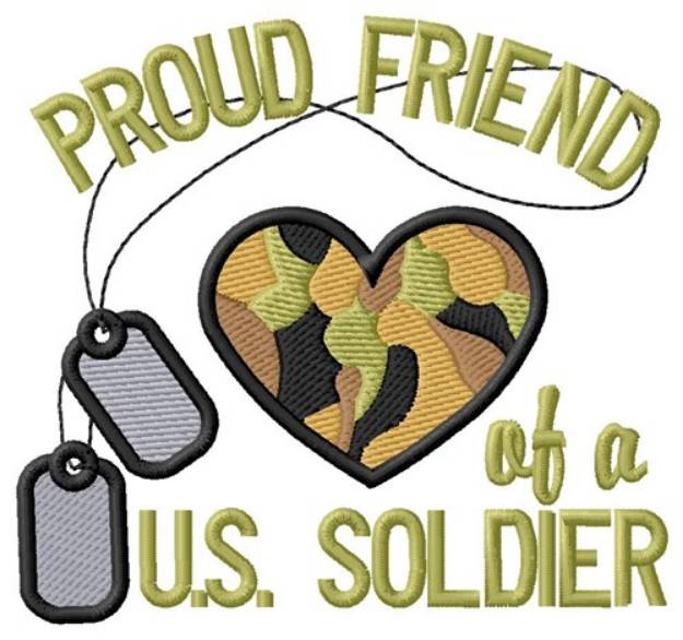 Picture of Soldier Friend Machine Embroidery Design
