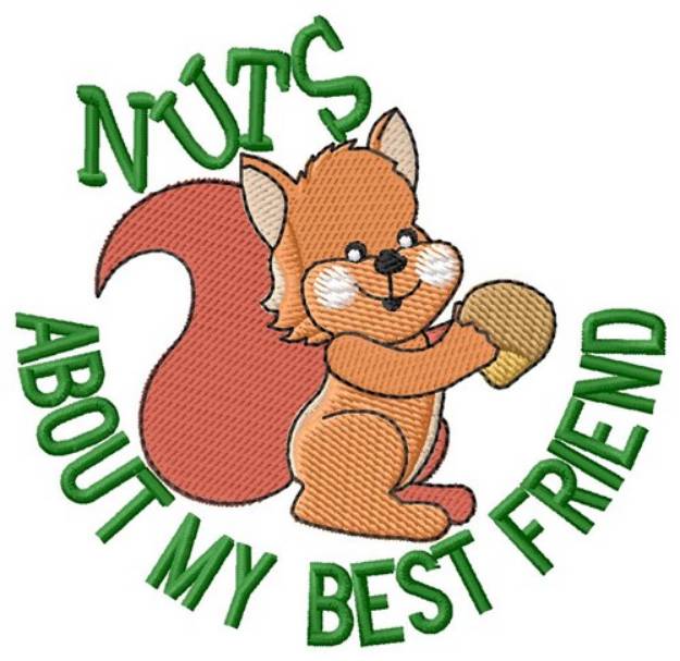 Picture of Nuts About Friend Machine Embroidery Design
