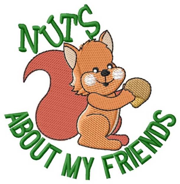 Picture of Nuts About Friends Machine Embroidery Design
