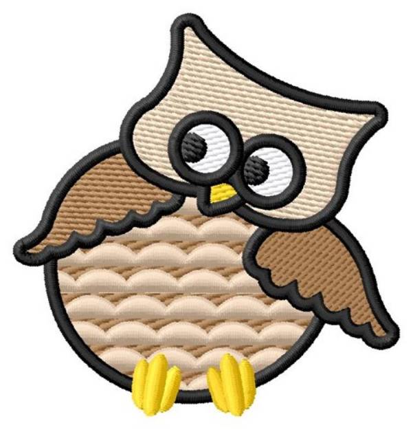 Picture of Brown Owl Machine Embroidery Design