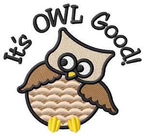 Picture of Owl Good Machine Embroidery Design