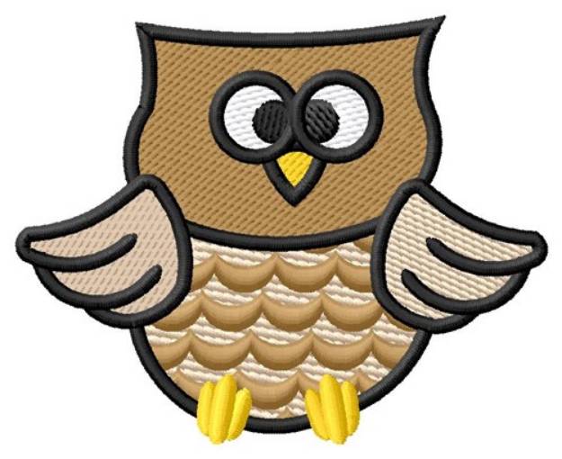 Picture of Cute Owl Machine Embroidery Design