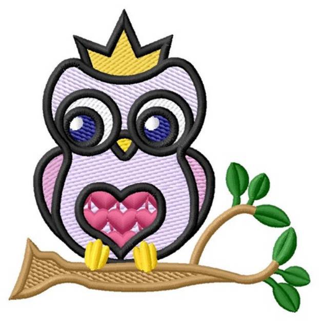 Picture of Queen Owl Machine Embroidery Design