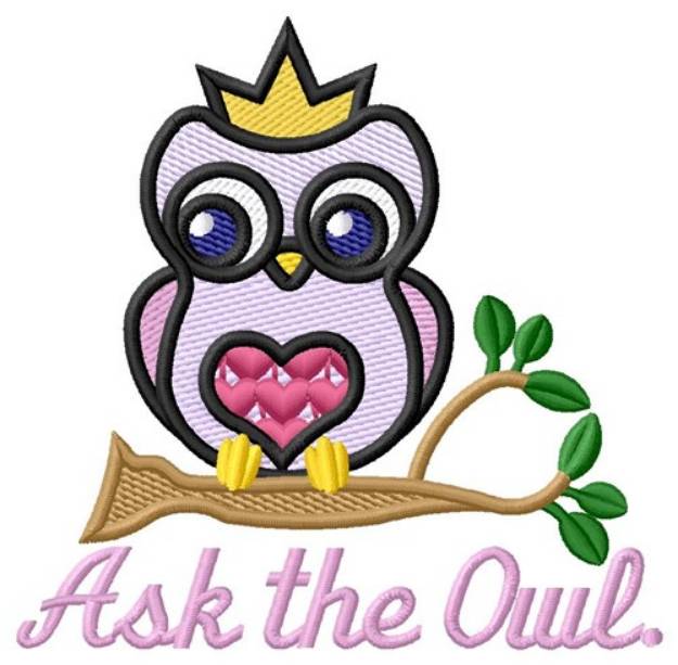 Picture of Ask The Owl Machine Embroidery Design