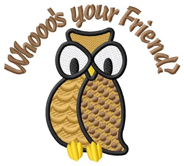Picture of Your Friend Machine Embroidery Design