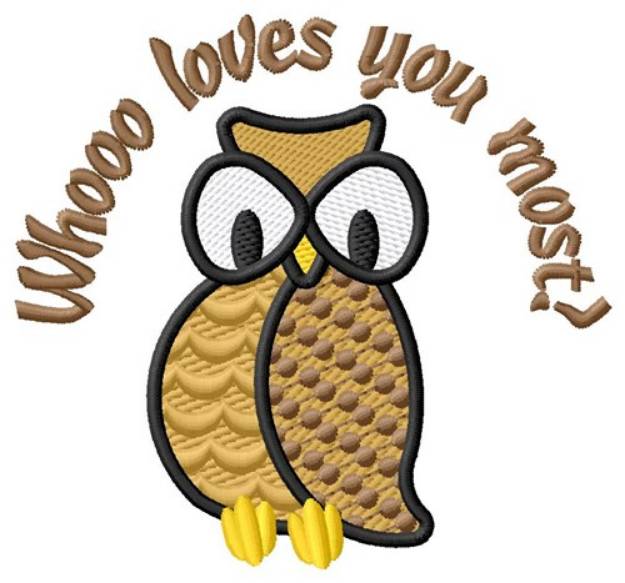 Picture of Loves You Most Machine Embroidery Design