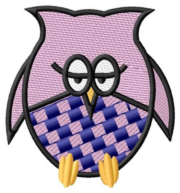 Picture of Sleepy Owl Machine Embroidery Design