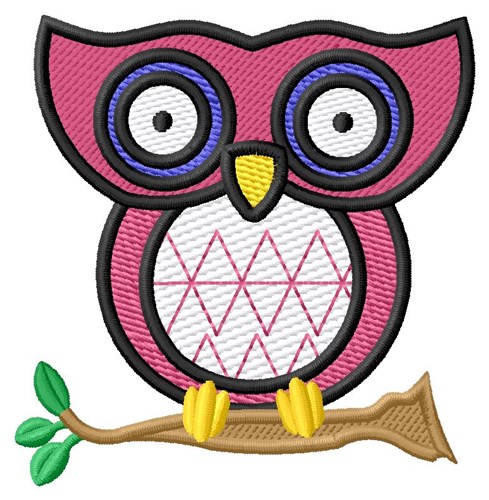Red Owl Machine Embroidery Design