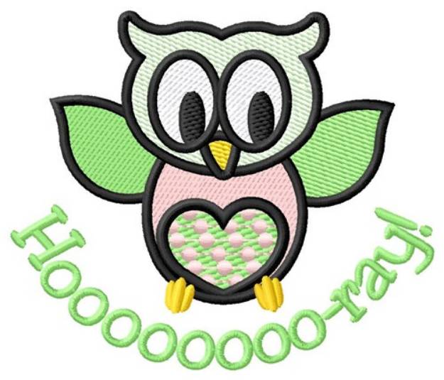 Picture of Hoo-ray Machine Embroidery Design