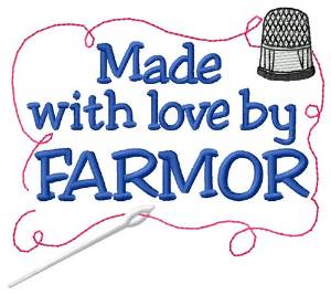 Picture of Made By Farmor Machine Embroidery Design