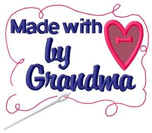 Picture of Made By Grandma Machine Embroidery Design