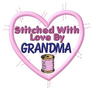 Picture of Stitched By Grandma Machine Embroidery Design