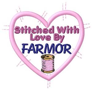 Picture of Stitched By Farmor Machine Embroidery Design