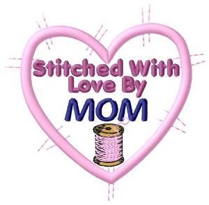 Picture of Stitched By Mom Machine Embroidery Design