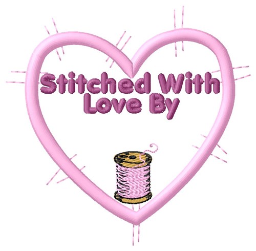 Stitched By Machine Embroidery Design