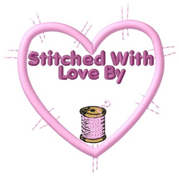 Picture of Stitched By Machine Embroidery Design