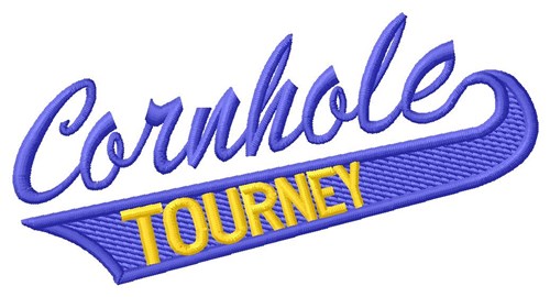 Cornhole Tourney Machine Embroidery Design