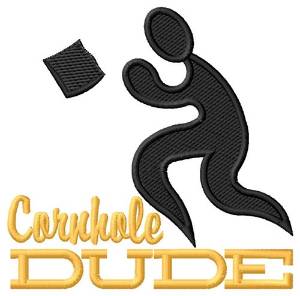 Picture of Cornhole Dude Machine Embroidery Design