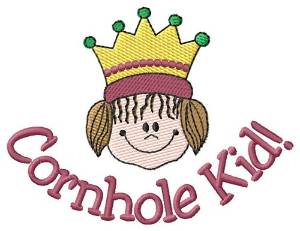 Picture of Cornhole Girl Machine Embroidery Design