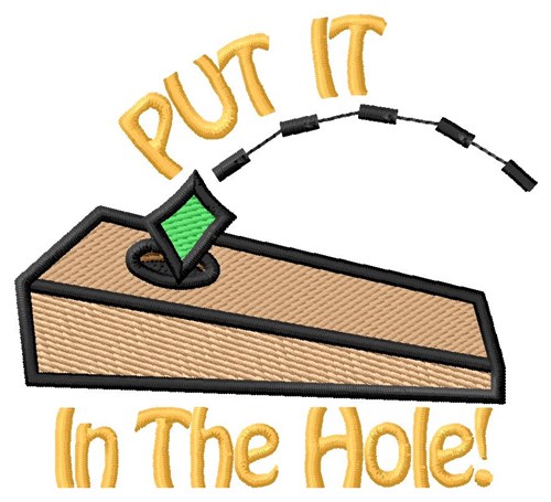 In The Hole Machine Embroidery Design
