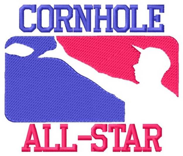 Picture of Cornhole All Star Machine Embroidery Design