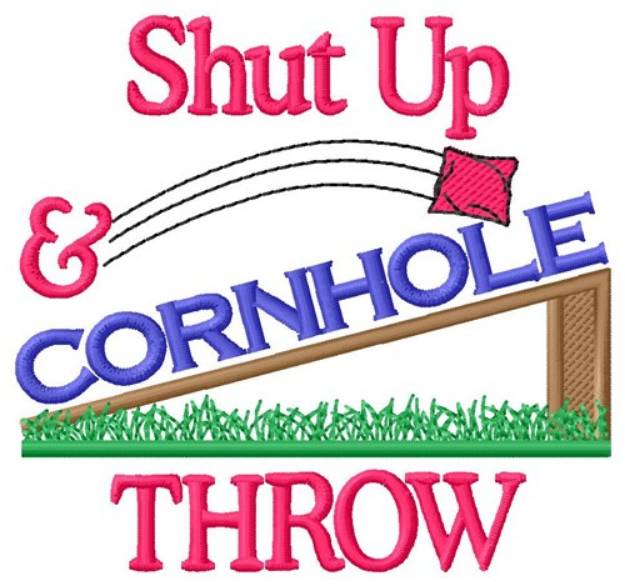 Picture of Cornhole Throw Machine Embroidery Design